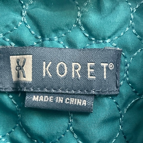 Koret Women's Aqua Quilted Utility Jacket - Picture 4 of 11